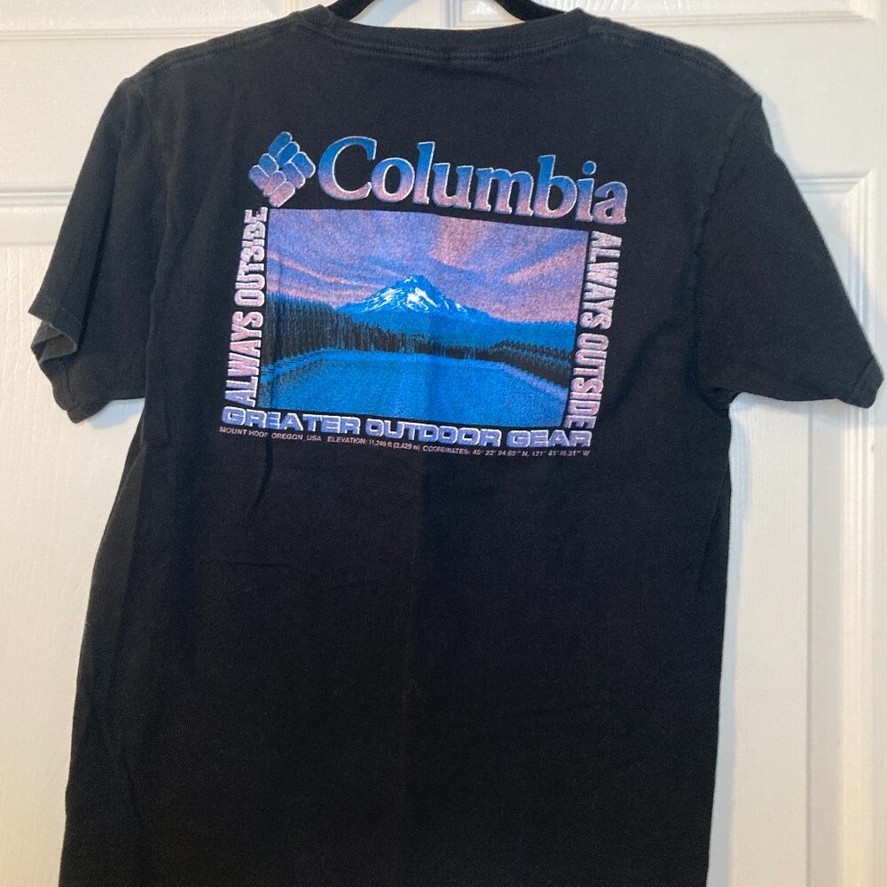 Columbia Men's Black "Always Outside" Mount Hood T-shirt - Size M